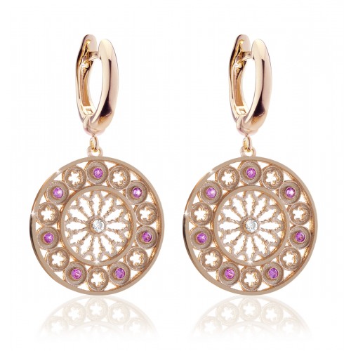 Rosoni di Assisi - orecchini FOCU in oro