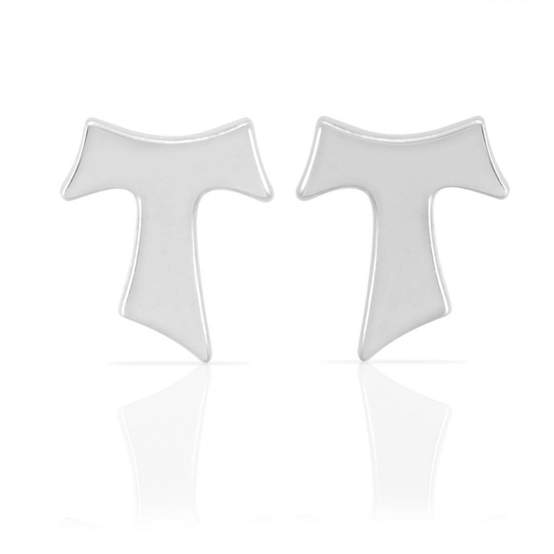 Humilis sterling silver sign earrings