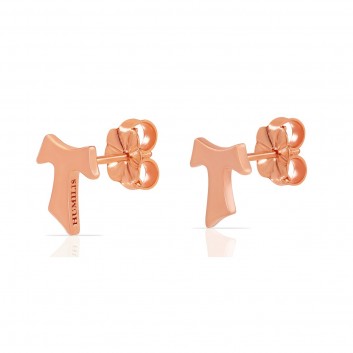 Humilis rose gold plated sterling silver earrings