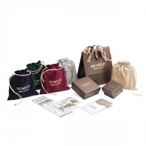 Humilis orecchini in argento con zirconi