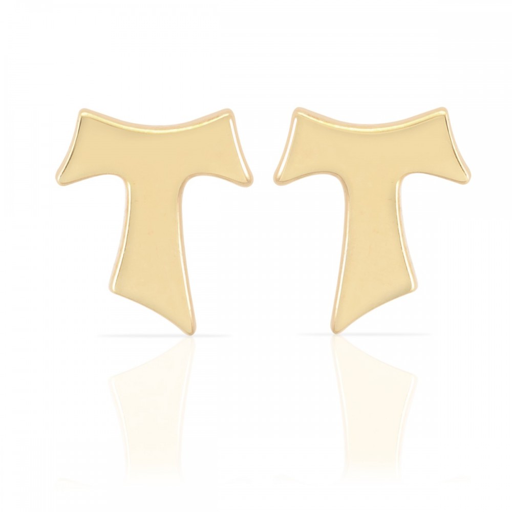 Humilis yellow gold earrings