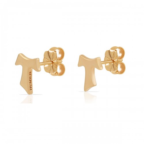Humilis yellow gold earrings