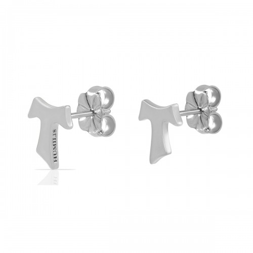 Humilis white gold earrings
