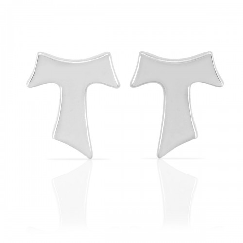 Humilis white gold earrings