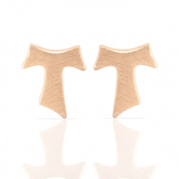 Humilis rose gold satin earrings