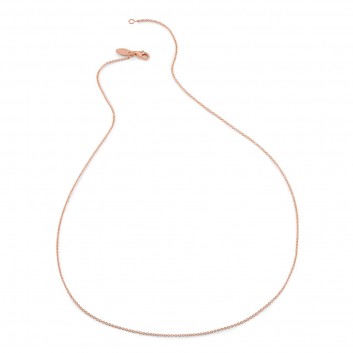 Humilis catena rolò in argento placcato oro rosa