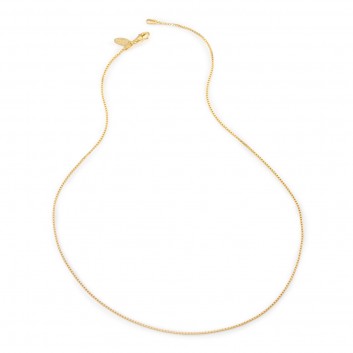 Humilis yellow gold plated sterling silver box chain