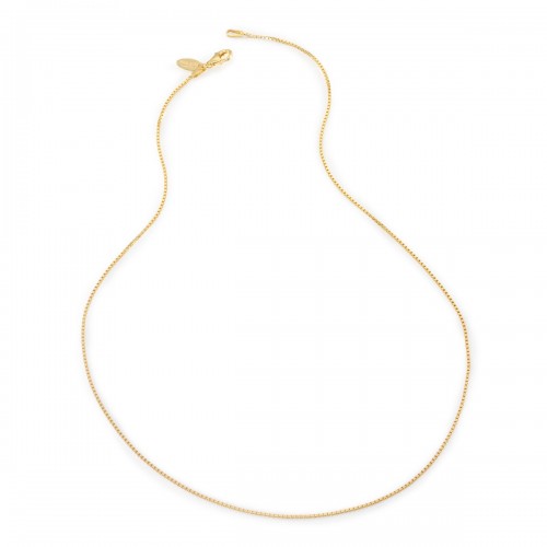 Humilis yellow gold plated sterling silver box chain