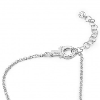 Humilis sterling silver necklaces with zirconia