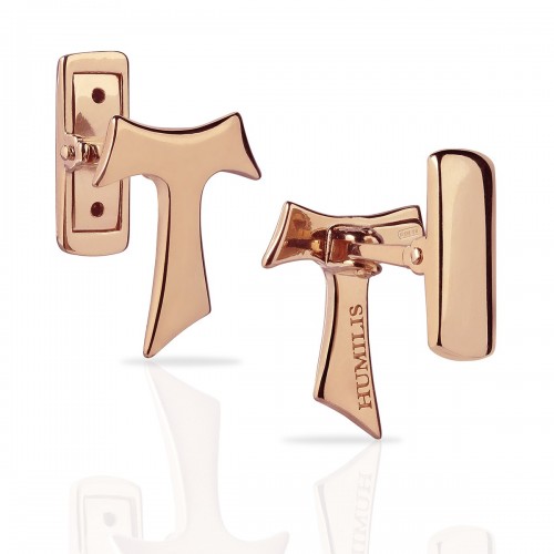 Humilis rose gold Tau cufflinks