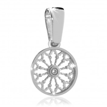 Pendente rosone in argento