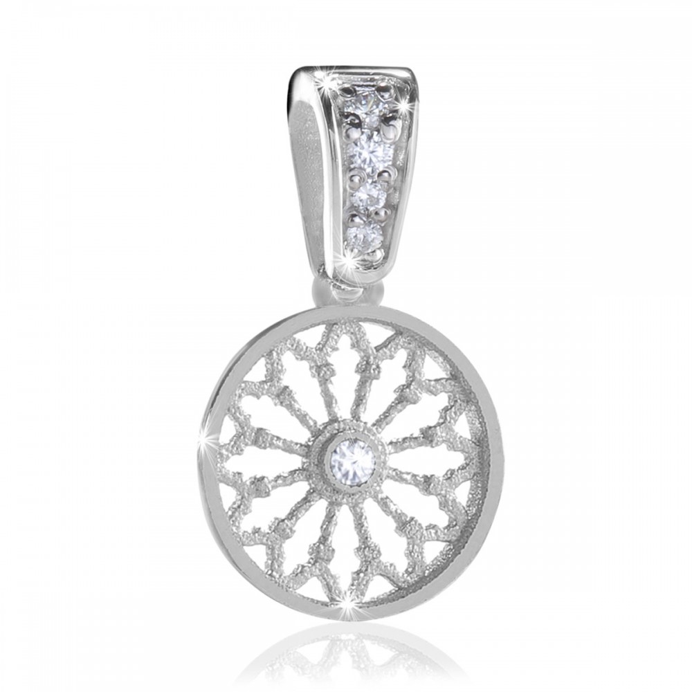 AERE rose window pendant Sterling silver 