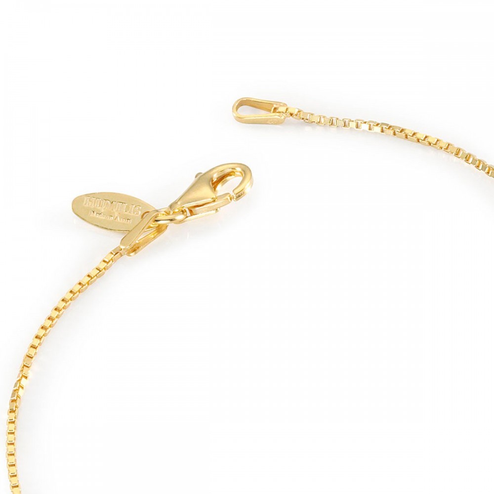 Humilis yellow gold plated sterling silver box chain